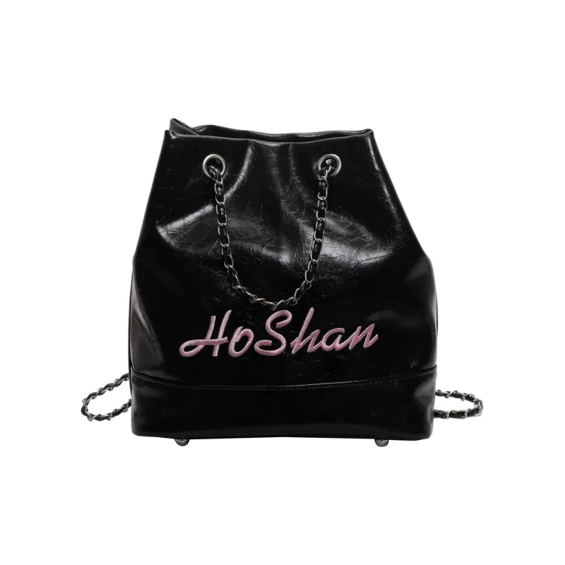 OURFUN PU Backpack Regular Women's Ecru/Silver/Black/Burgundy-9