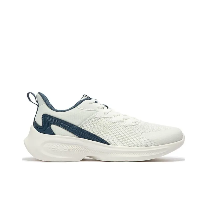 361° Abrasion Resistant Breathable Low Top Casual Running Shoes Men's White Blue-1