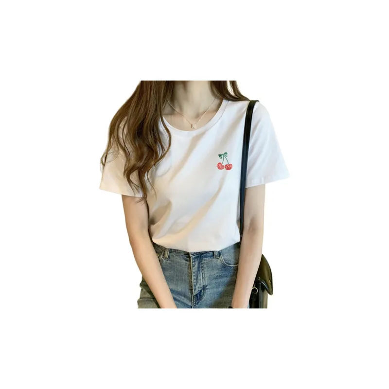 Weixi T Shirts Women's White-2