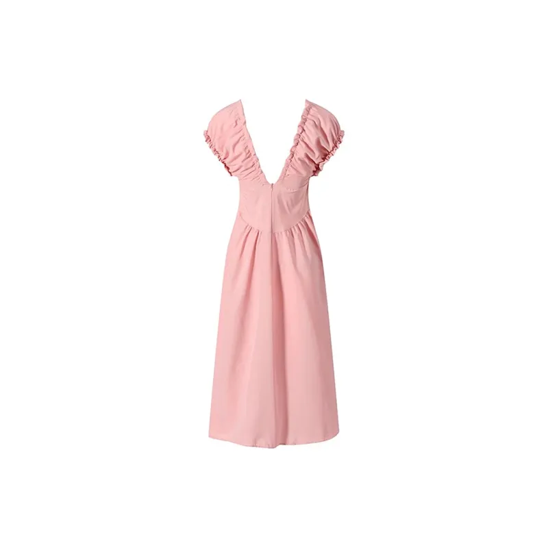 Incolore Short Sleeved Dresses Women's Pink-1