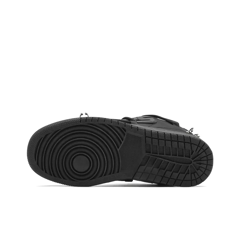 MR.PESIN Low Top Skateboard Shoes Unisex All Black-5