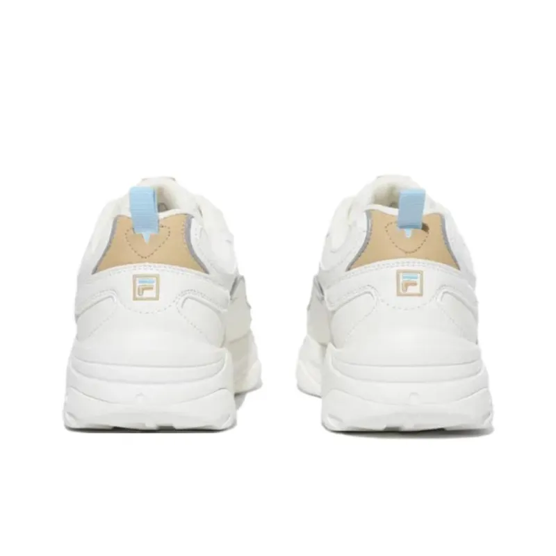 FILA Ray Anti Slip Wear Resistant Low Top Casual Shoes Unisex White-4