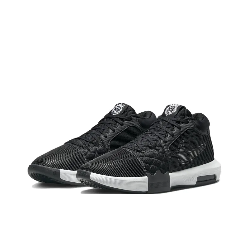 Nike Witness 8 Anti Slip Wear Resistant Low Top Basketball Shoes Unisex Black-2