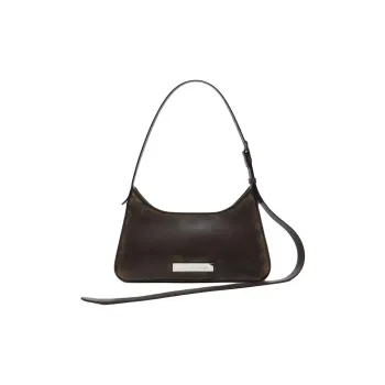 Acne Studios Platt Series Calfskin Handbag Shoulder Bag Women's Dark Brown & Beige