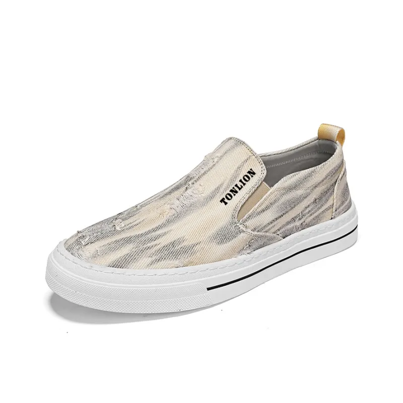Tonlion Slip Resistant, Abrasion Resistant, Breathable, Lightweight Low Top Skateboard Shoes Men's-4