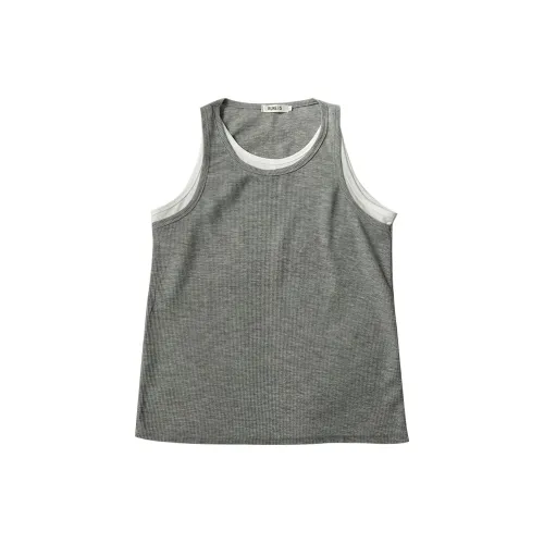 Fuccykee Tank Tops Women's Gray