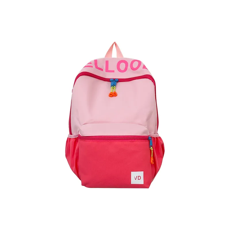Parker Bear Nylon Backpack Unisex Pink/Gray/Green/Dark Blue-7