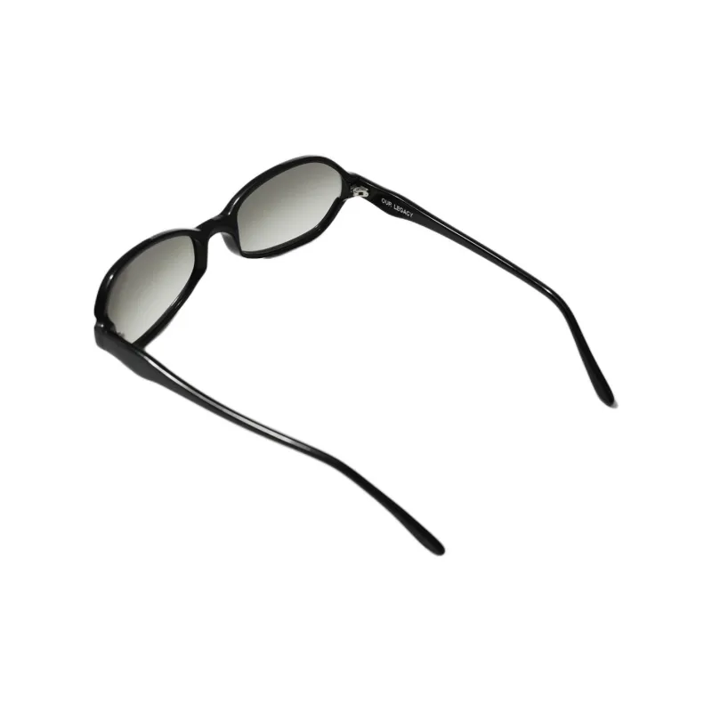 OUR LEGACY Acetate Irregular Shape Sunglasses Unisex Black-2