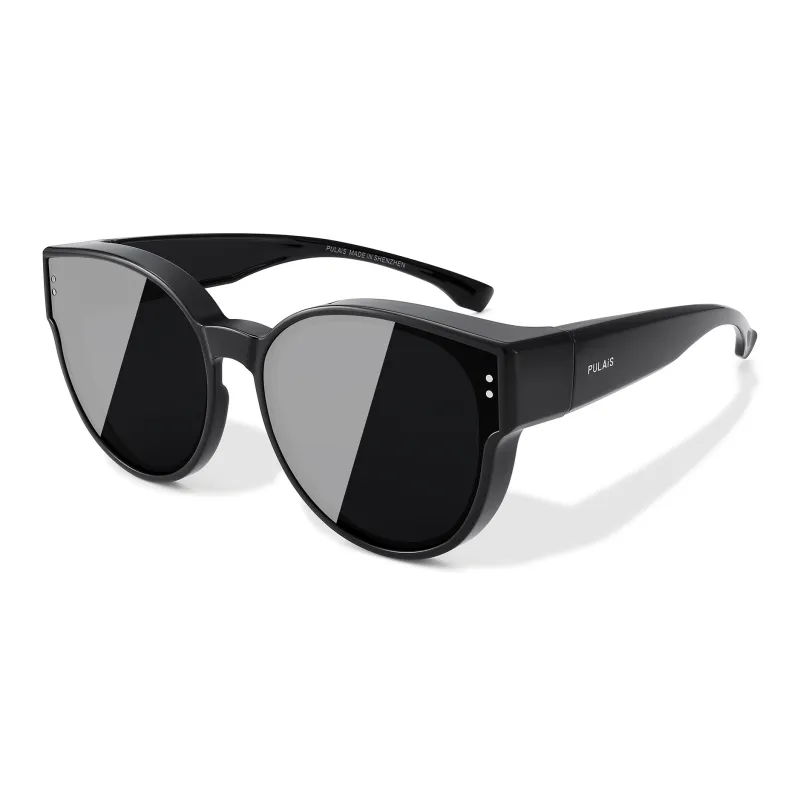 PULAIS TR/Memory Plastic Oval Sunglasses Women's-1