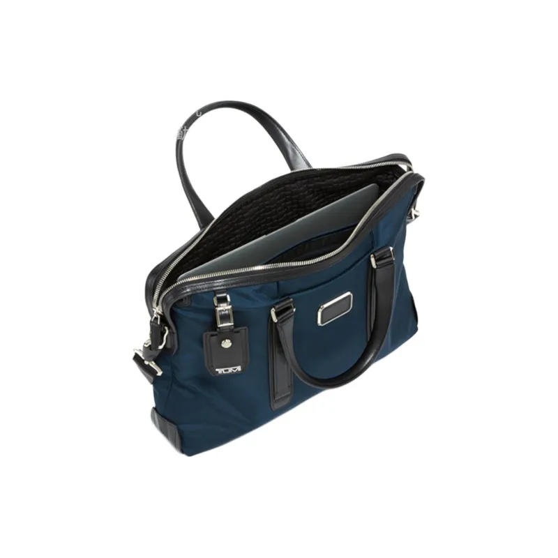 TUMI Nylon One Shoulder Crossbody Laptop Bag Portable Briefcase Medium Size Men's Marine Blue-1