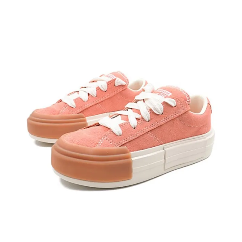 Converse Slip Resistant Low Top Skateboard Shoes Unisex Red White-3