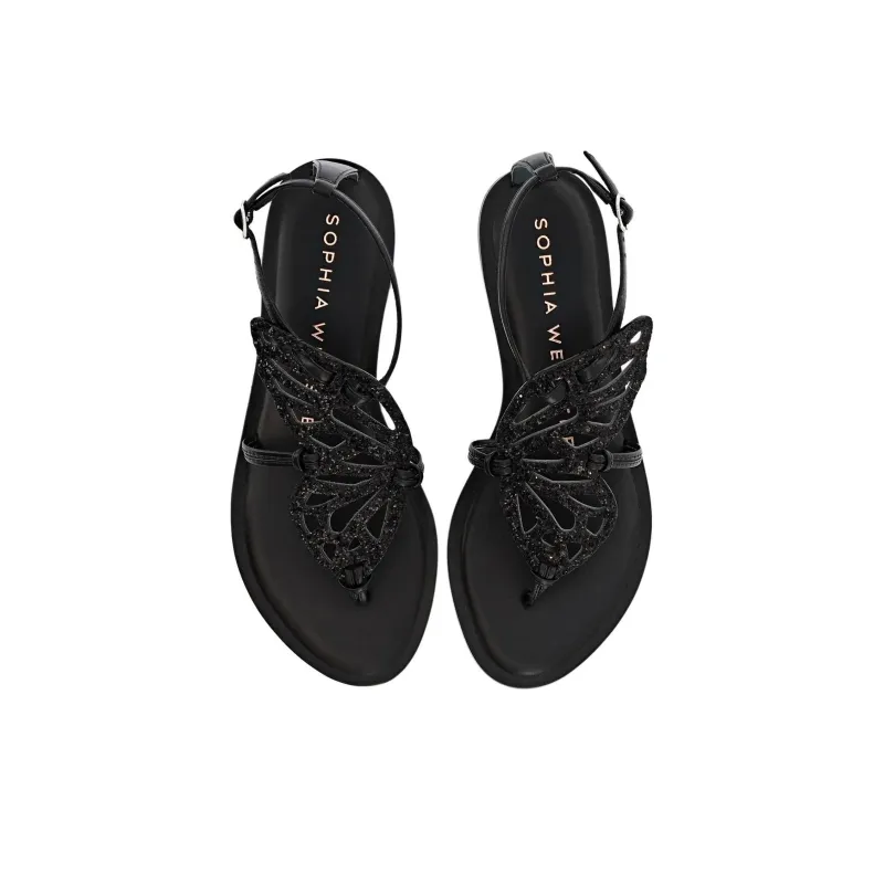 Sophia Webster Butterfly Strap Sandals Women's Black-4