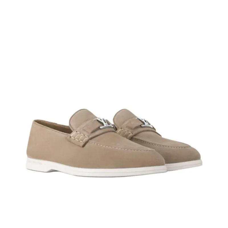 LOUIS VUITTON Estate Loafers Men's Gray-2