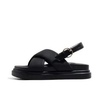 Old Meow Toe Notch Overwear One Strap Sandals 4cm Women's