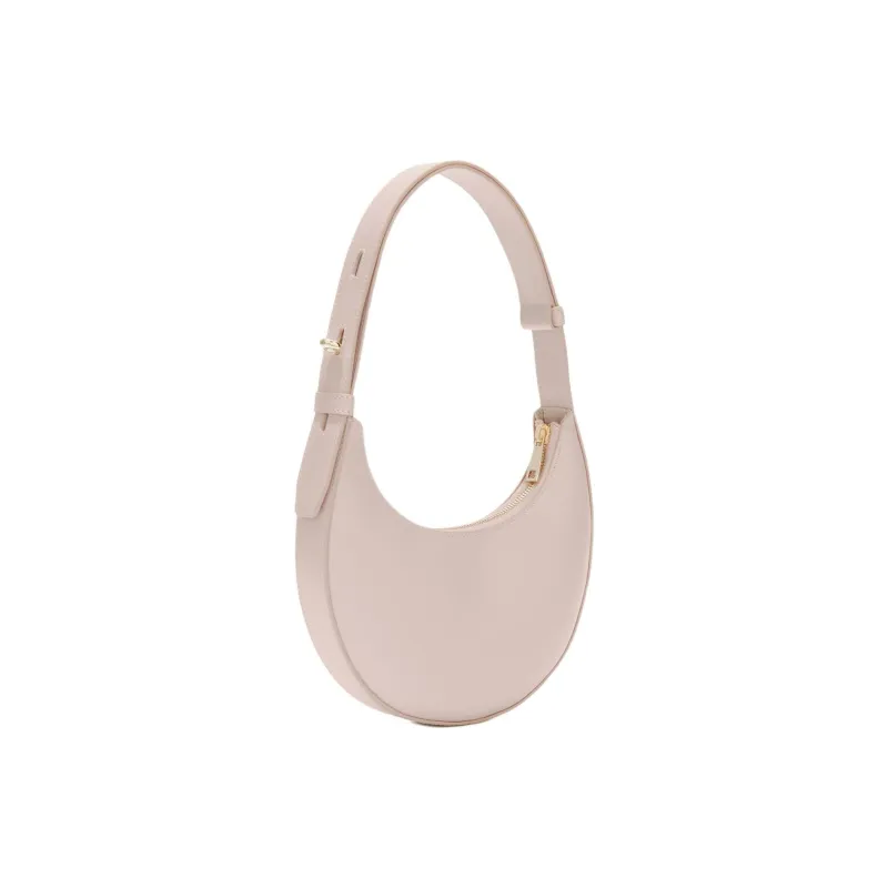 Furla Delizia Leather One Shoulder Handbags Mini Women's Light Pink-1