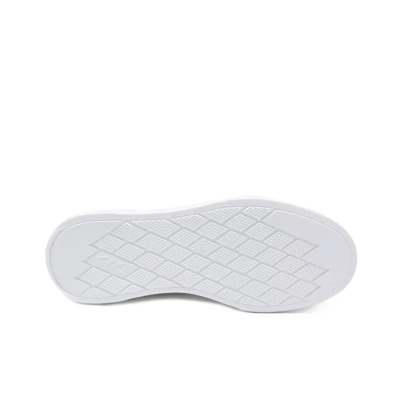 Satchi Anti Slip Wear Resistant Lightweight Breathable Low Top Skateboard Shoes Men's White-5