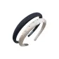 Slim Polka Dot Headband-Black+Champagne