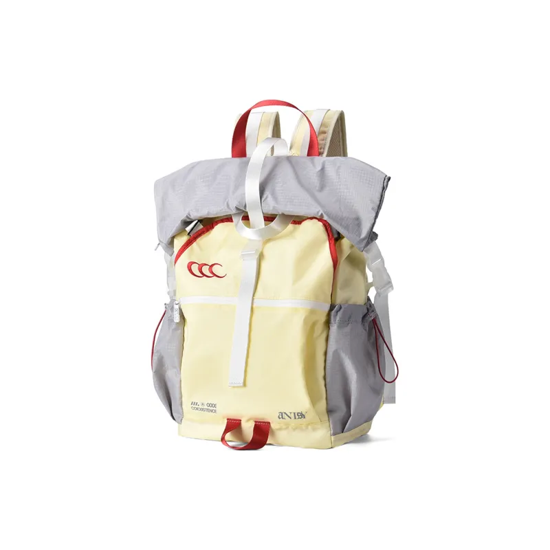 COEXISTENCE Polyester Stain Resistant Water Repellent Backpack Tubas Unisex Yellow-0