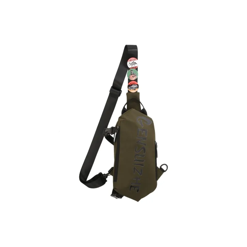 OURFUN Canvas Sling Bag Regular Unisex White/Gray/Black/Army Green-8