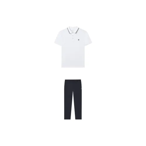 FILA Casual Sportswear Men Set Standard White+Legend Blue