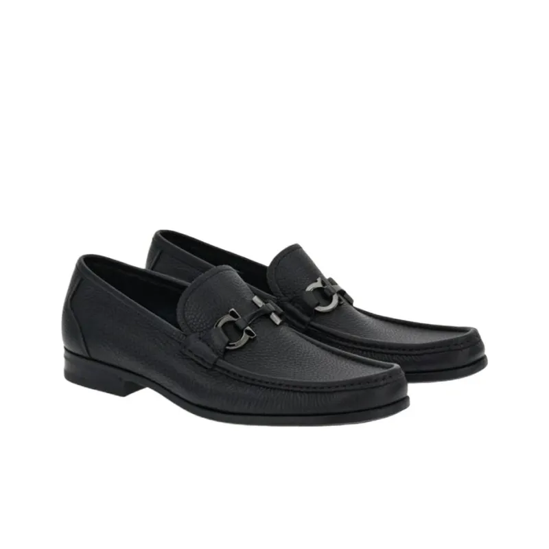 FERRAGAMO GANCINI Loafers Men's Black-2