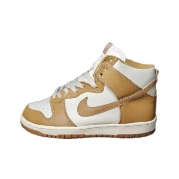 Nike Dunk High Pro B Anti Slip Wear Resistant High Top Skateboard Shoes Unisex Brown