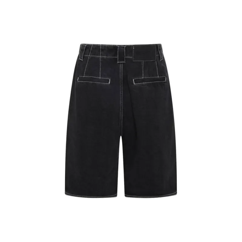 Sunnei High Waist Denim Bermuda Shorts-1