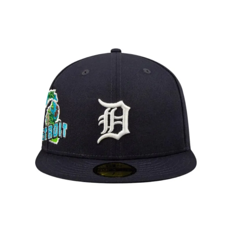 New Era Cotton Wool Blend Baseball Caps Unisex Marine Blue-1