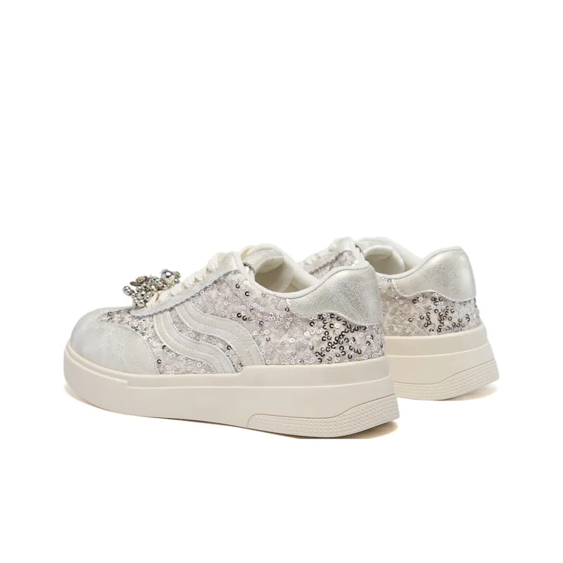 ST&SAT Low Top Casual Shoes Women's Light Gold-5