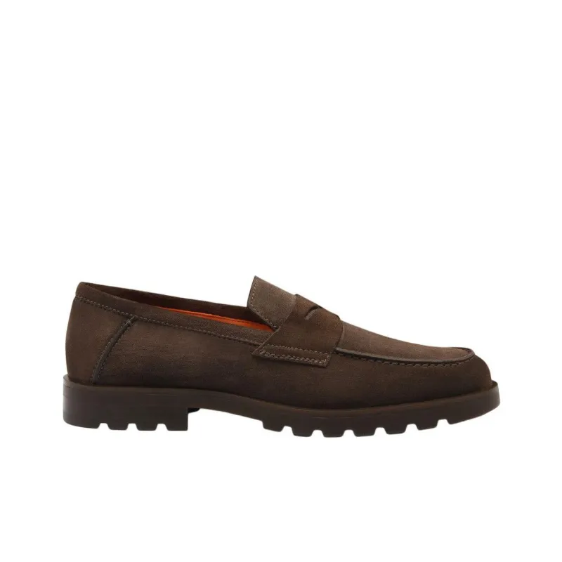 Santoni Loafers Men's Dark Brown-1
