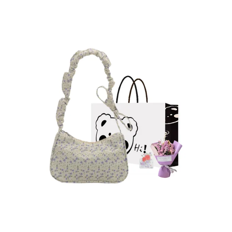 NX DOUGHNUT Oxford Shoulder Bag Women's White-12