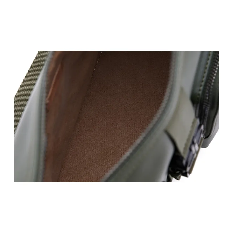PEDRO Pu Crossbody Bag, Shoulder Bag Men's Black/Army Green/Light Taupe-9