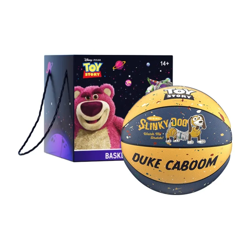 Disney Toy Story Series Microfiber Leather Basketball Blue Yellow Size 7 Training Unisex-5