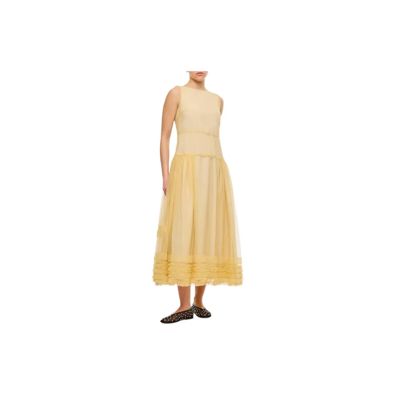 Molly Goddard Sleeveless Dress Women's Yellow-2