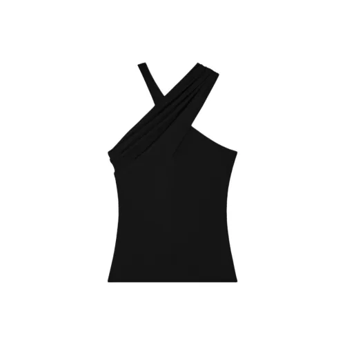 COURREGES Tank Tops Women's BLACK/Black