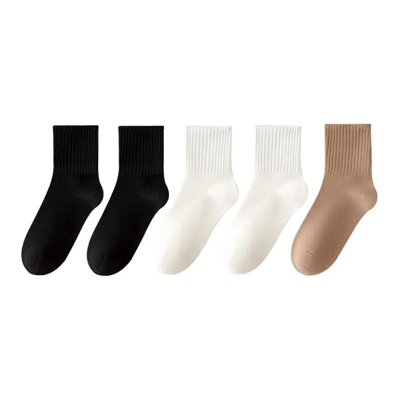 MIIOW Mid-Calf Socks Women's 5 Pack-2