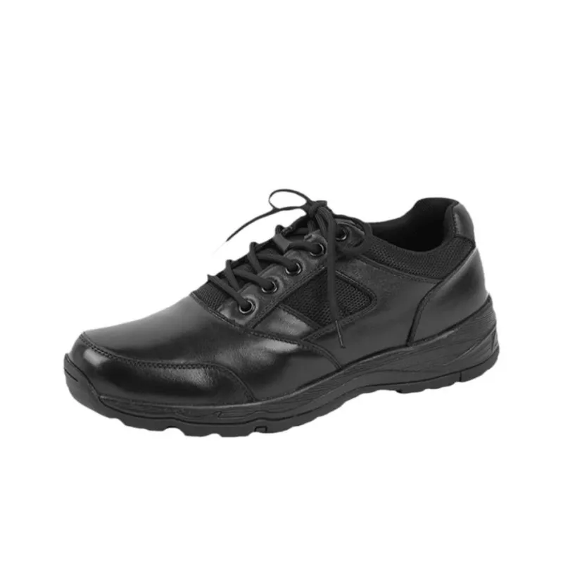 Shu Family Cushioned Slip Resistant Low Top Casual Shoes Men's Black-0