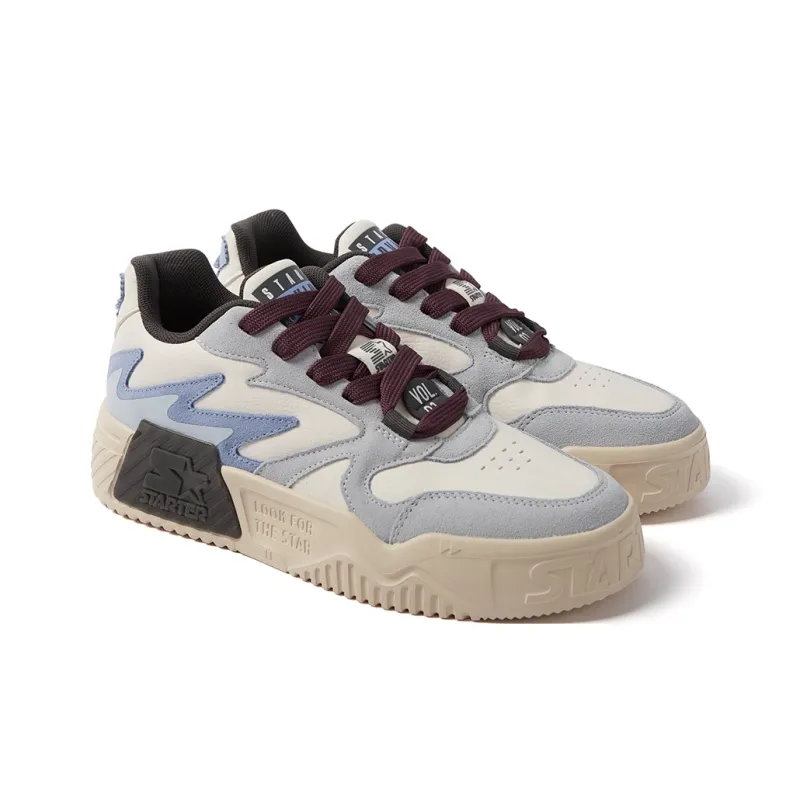 STARTER Vol Series Anti Slip Wear Resistant Low Top Skateboard Shoes Unisex Blue Brown-3