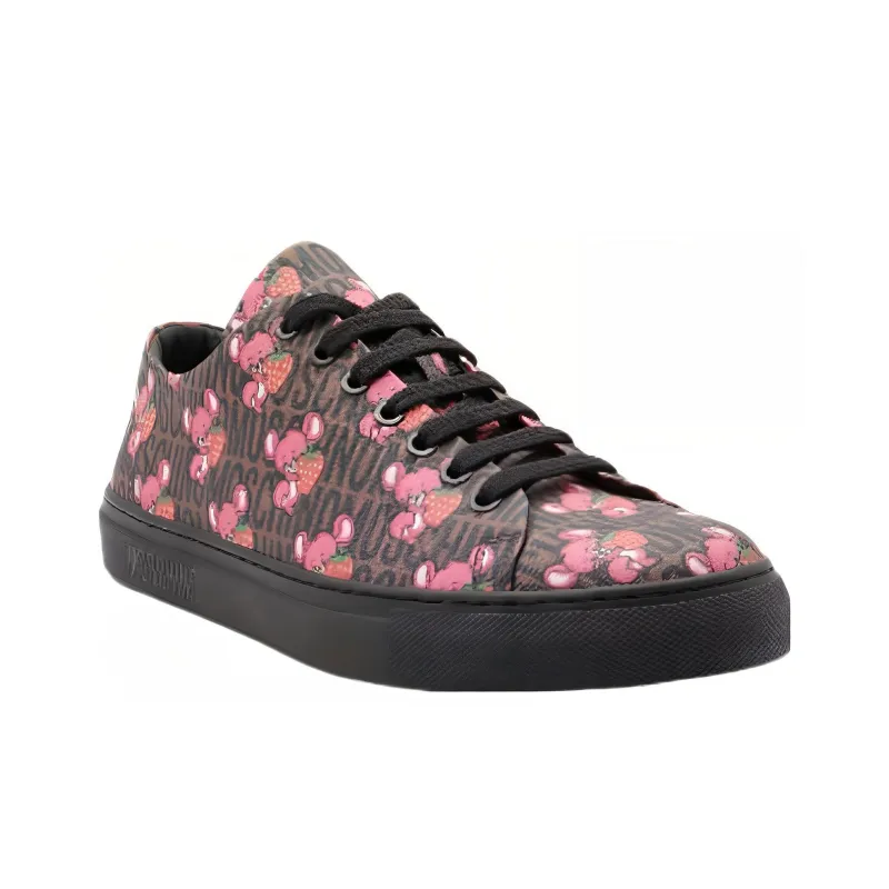 MOSCHINO Logo-print Low-top Sneakers-1