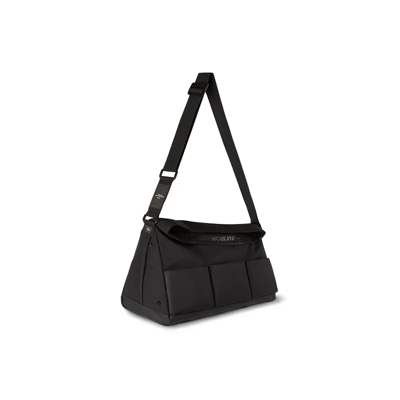 0592 Fabric Gym Bag Tubas Unisex Black-2