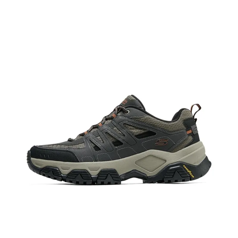 Skechers OUTDOOR Breathable Low Top Hiking Shoes Men's Gray-0