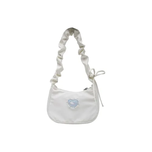 Barang Bear PU Shoulder Bag Regular Womens White Black Brown Khaki Pastel Pink