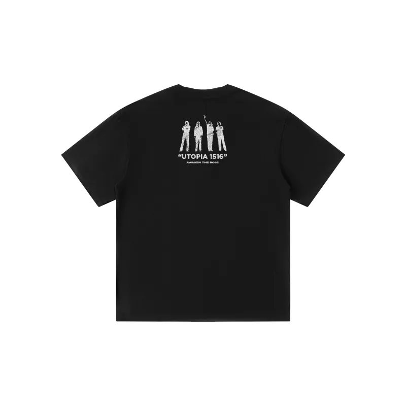 AWAKEN THE ROSE T Shirt Unisex Black-1