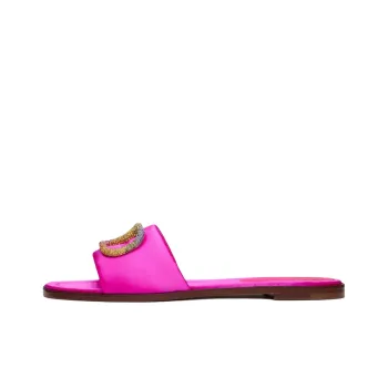Valentino VLogo Plaque Slip On Sandals Women's