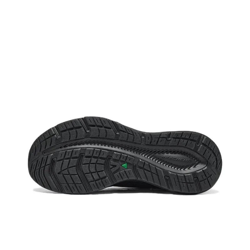 Skechers Sport Anti Slip Wear Resistant Breathable Supportive Rebound Low Top Running Shoes Men's Black-6