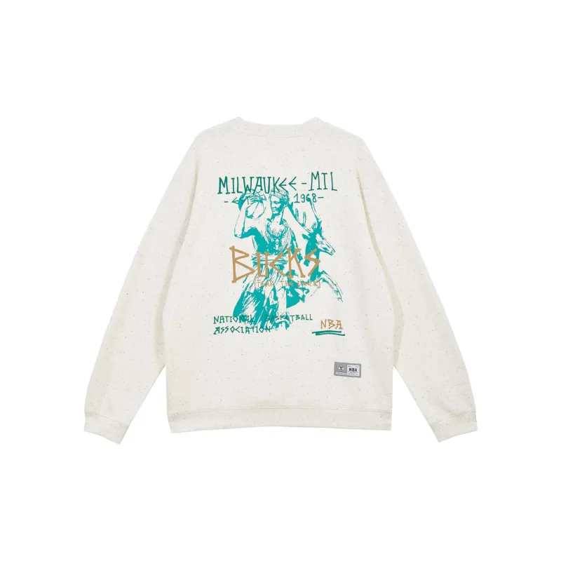 JACK JONES· x NBA Sweatshirt Men's Stone Gray Heather Gray-1
