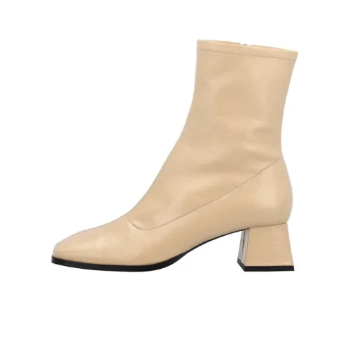 By Far Ankle Boots Women's High-Top Beige