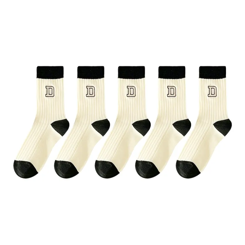 Mulong Family Mid Calf Socks Women's 5 Pack-5