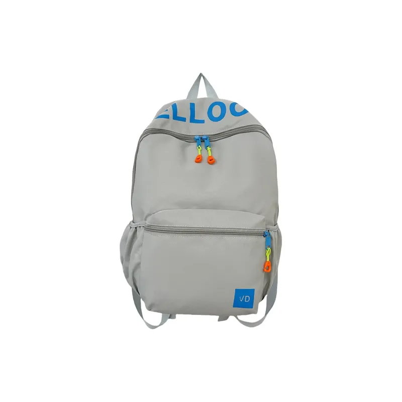 Parker Bear Nylon Backpack Unisex Pink/Gray/Green/Dark Blue-13