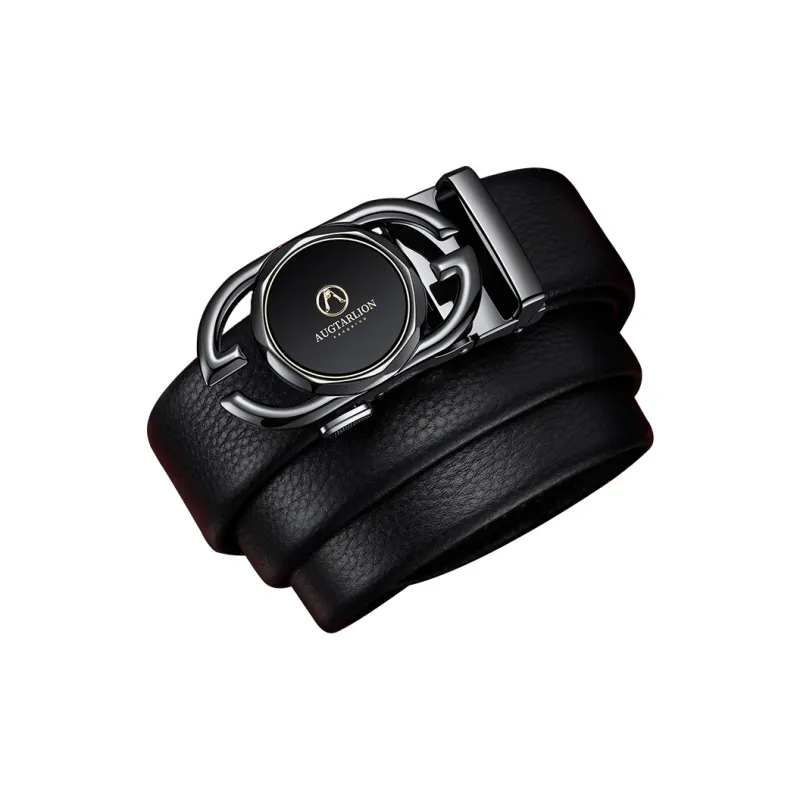 AUGTARLION High End Luxury Automatic Buckle Cow Leather Leather Belts Men's Width  3.5cm-3